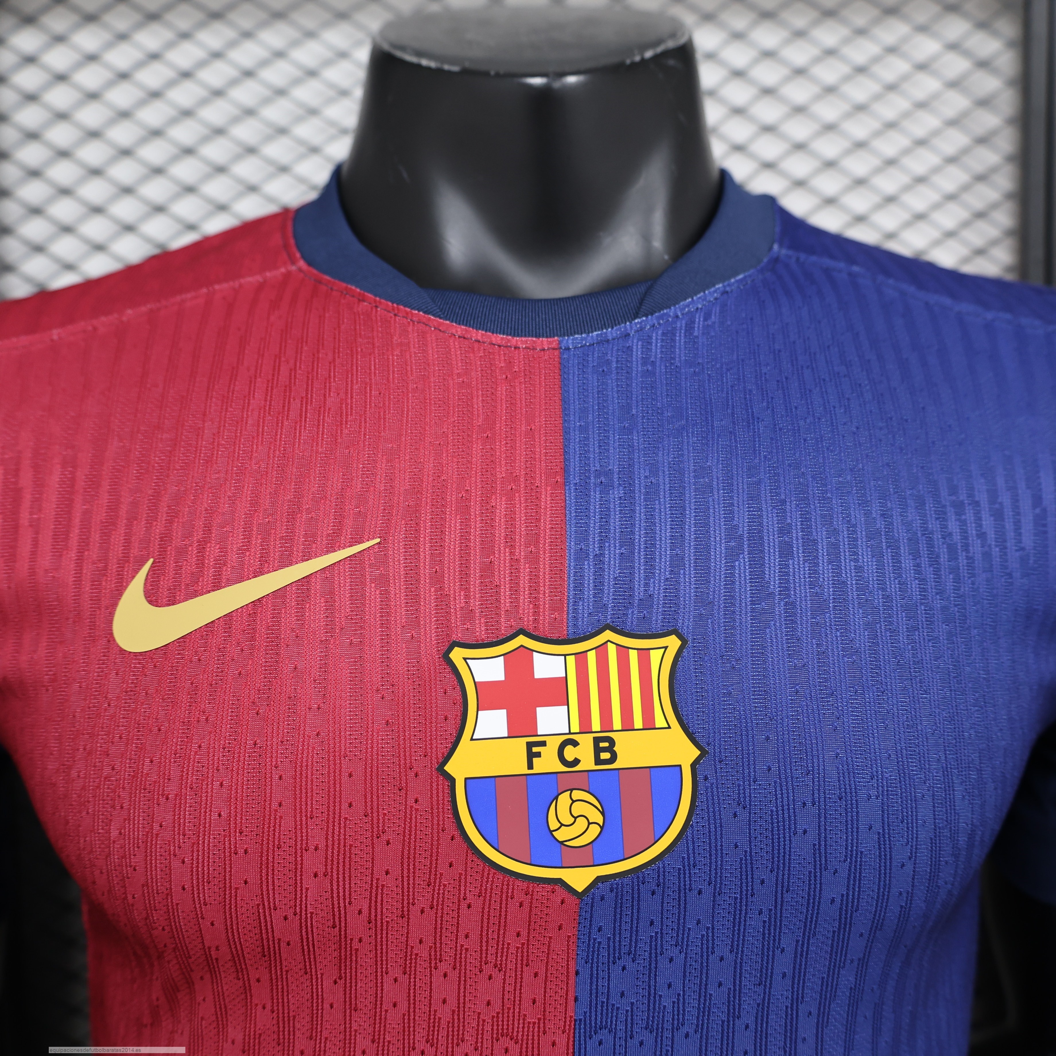 Nuevo 1ª Jugadores Camiseta Barcelona 24/25 Azul II Rojo Baratas